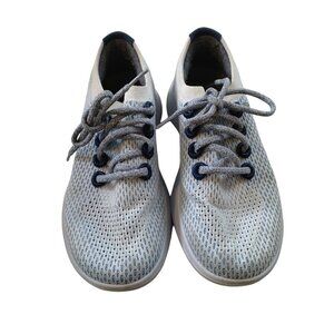 AllBirds TD Tree Dasher Women's Size 8.5 Lace Up Grey White Running Shoes